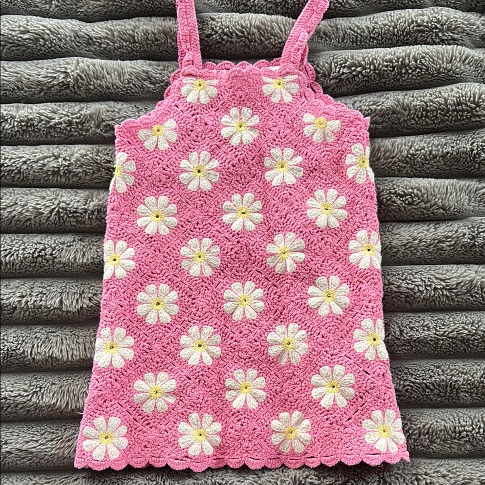 Zara Pink Floral Kids Dress